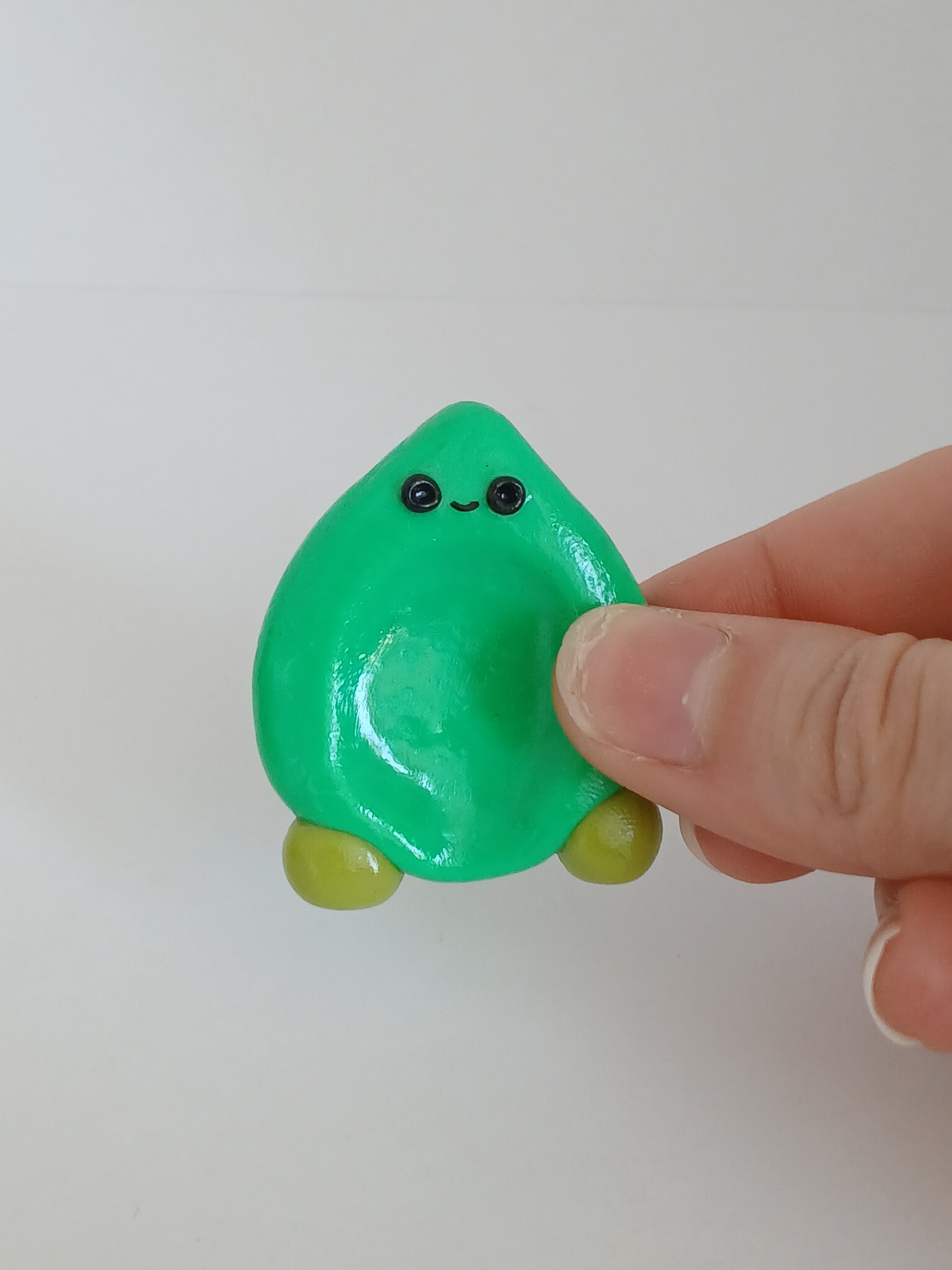 Pear worry stone and keychain