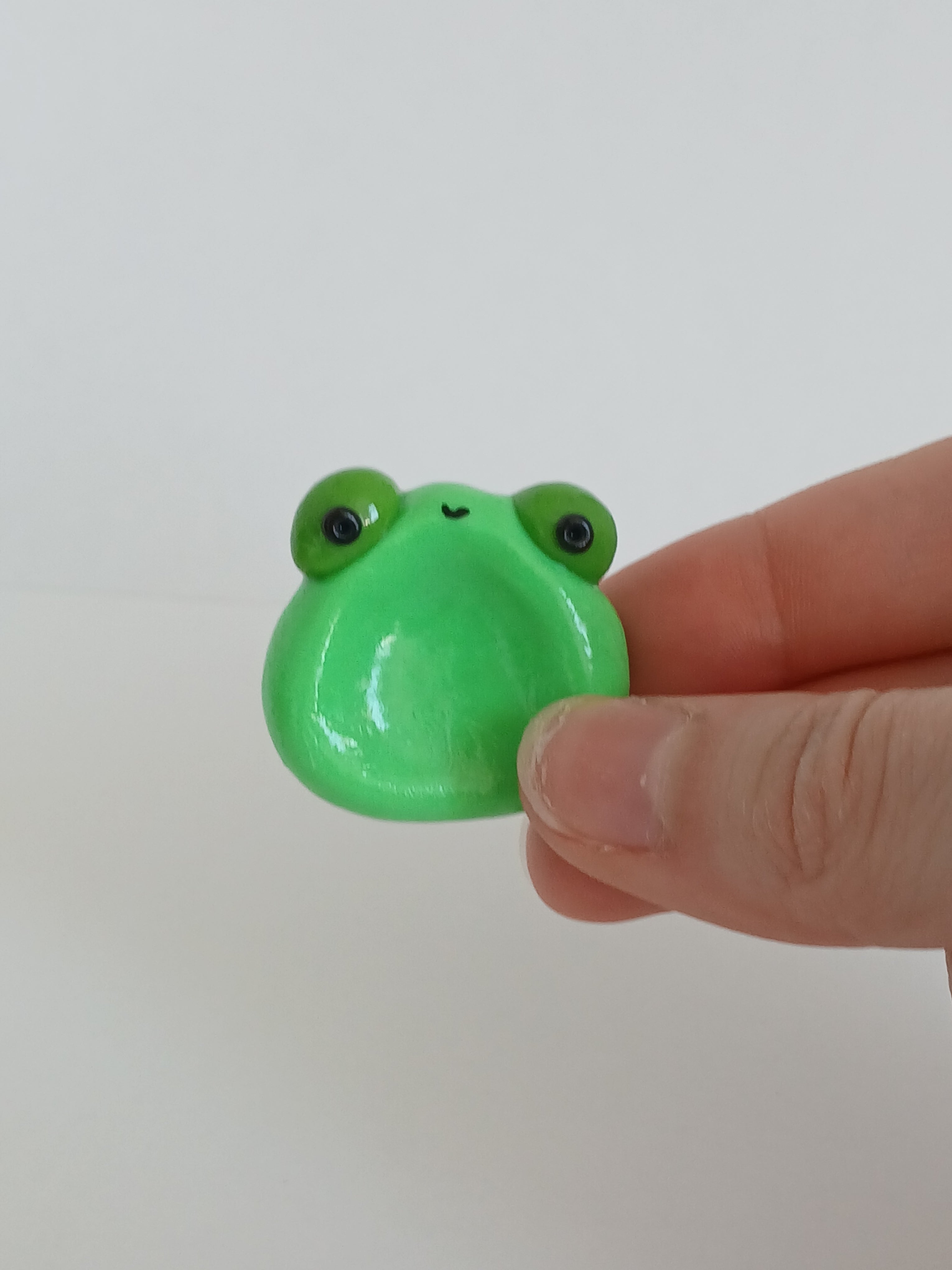Frog worry stone and keychain