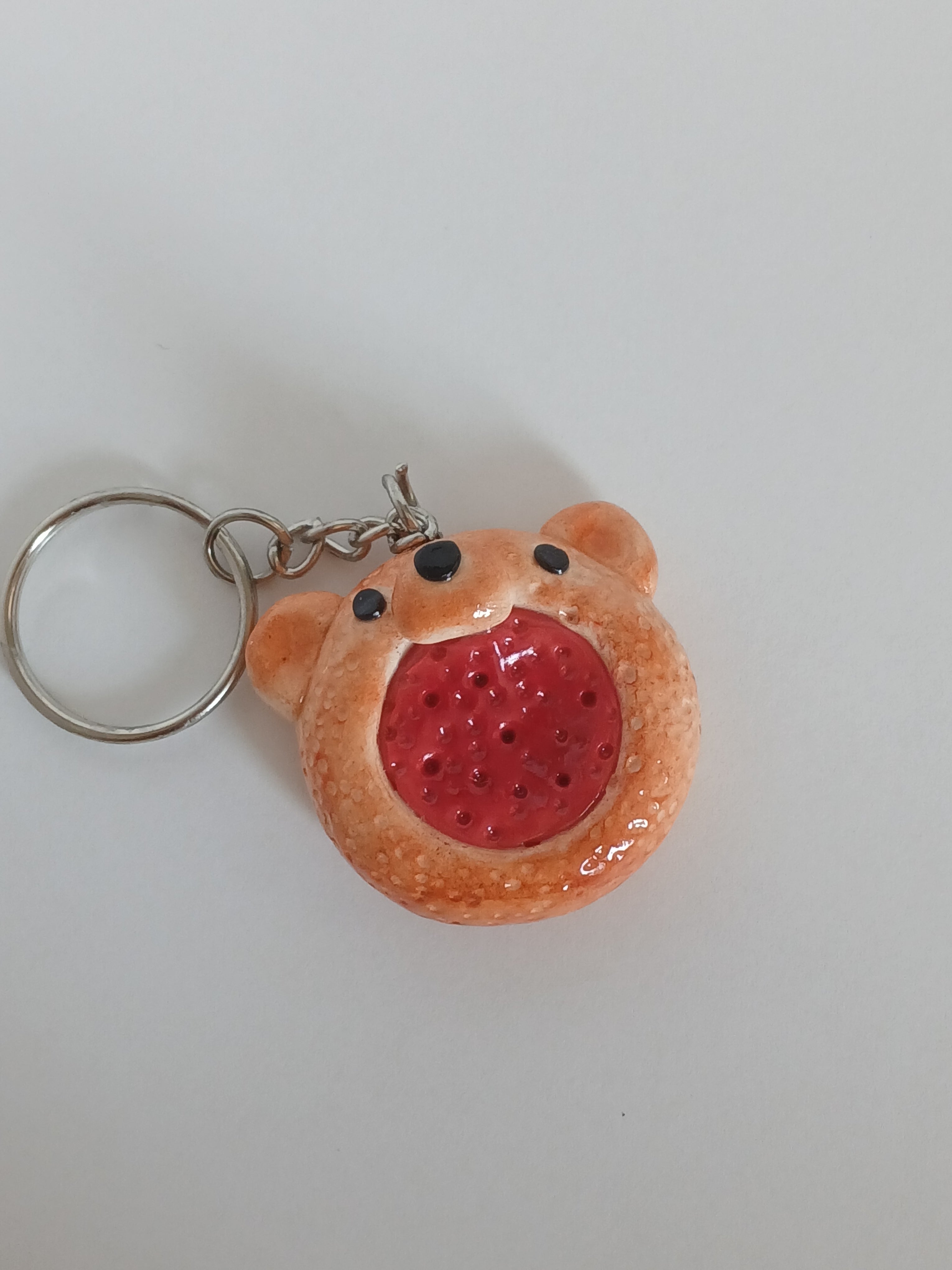 Bear tart keychain